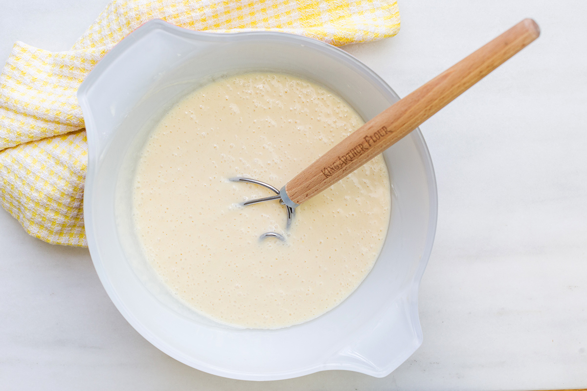 How to make delicate and thin pancakes via @kingarthurflour