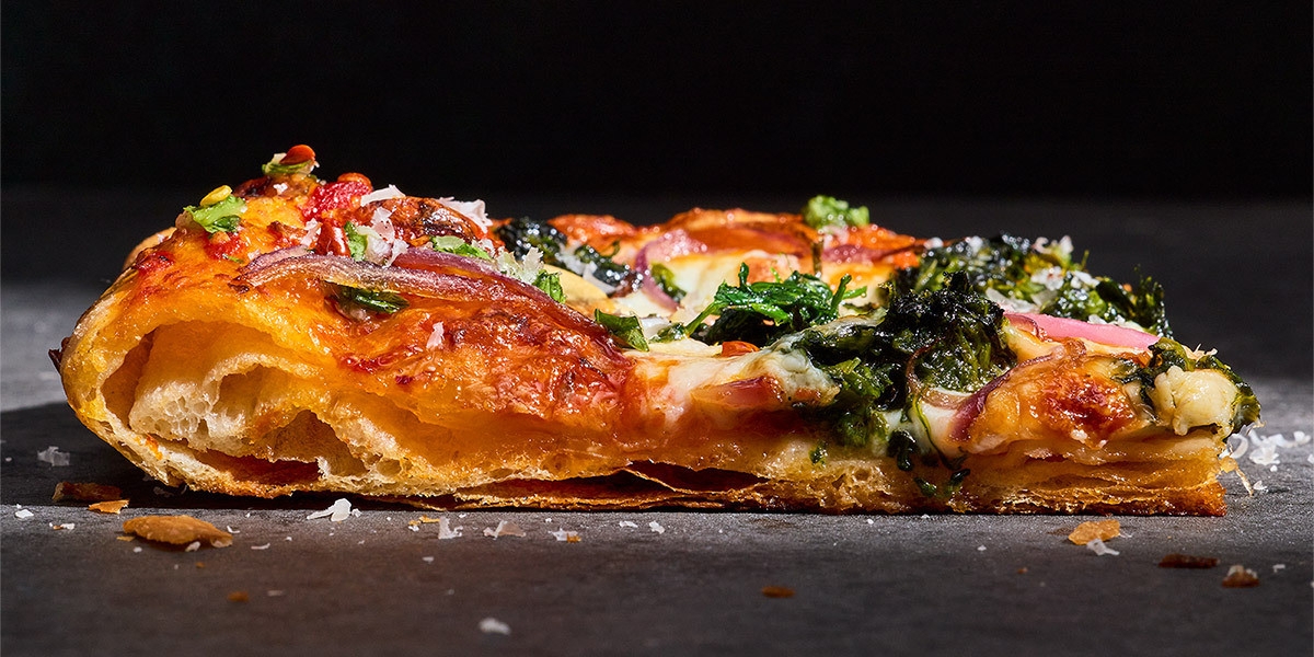 Flaky Puff Crust Pizza
