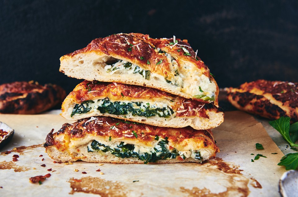 Spinach-Ricotta Calzone - select to zoom