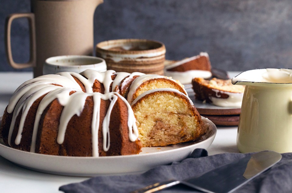 Gluten-Free Sour Cream Coffeecake made with baking mix - select to zoom