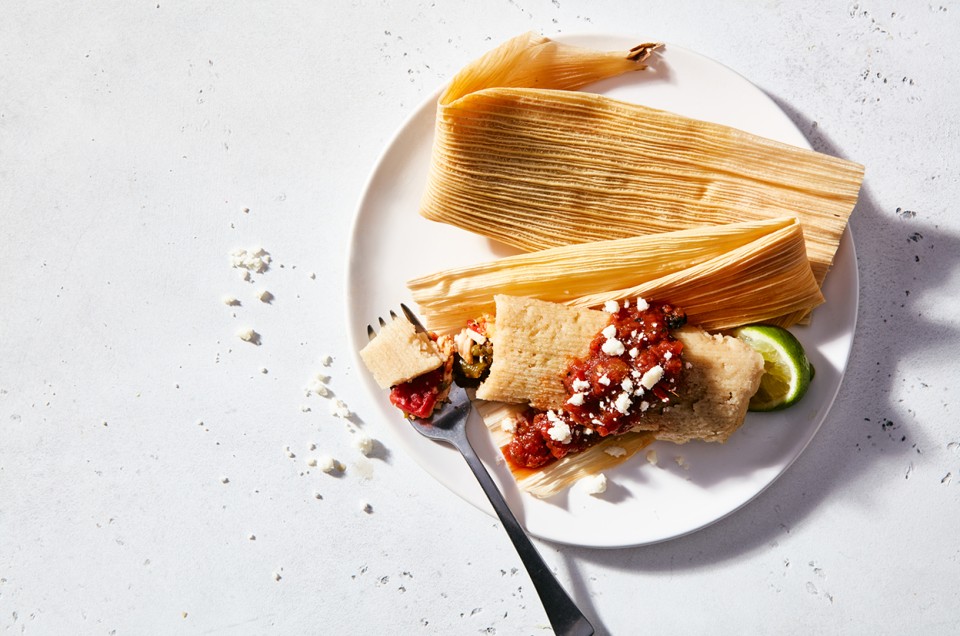 Tamals Tapatios (Chicken Tamals from Jalisco)  - select to zoom