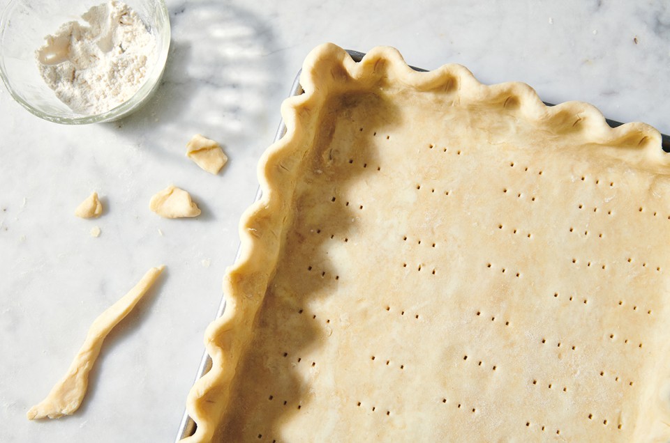 All-Purpose Flaky Pastry Dough in a tart pan - select to zoom