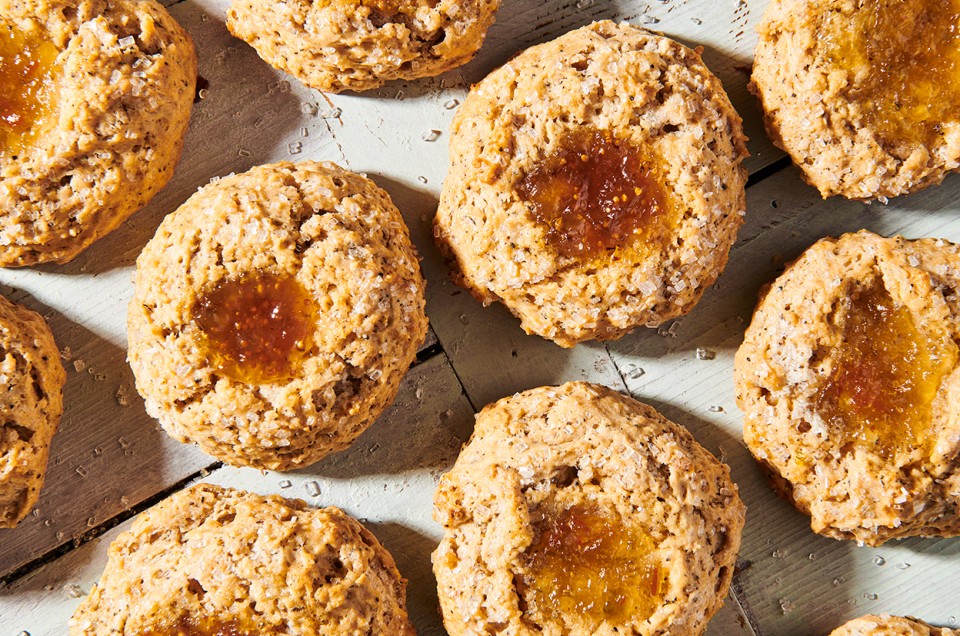 Earl Grey Scones with Jam Centers - select to zoom
