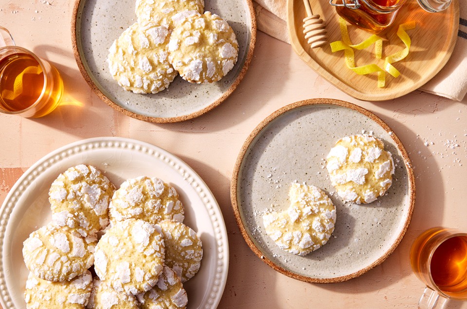 Lemon Crinkle Cookies - select to zoom