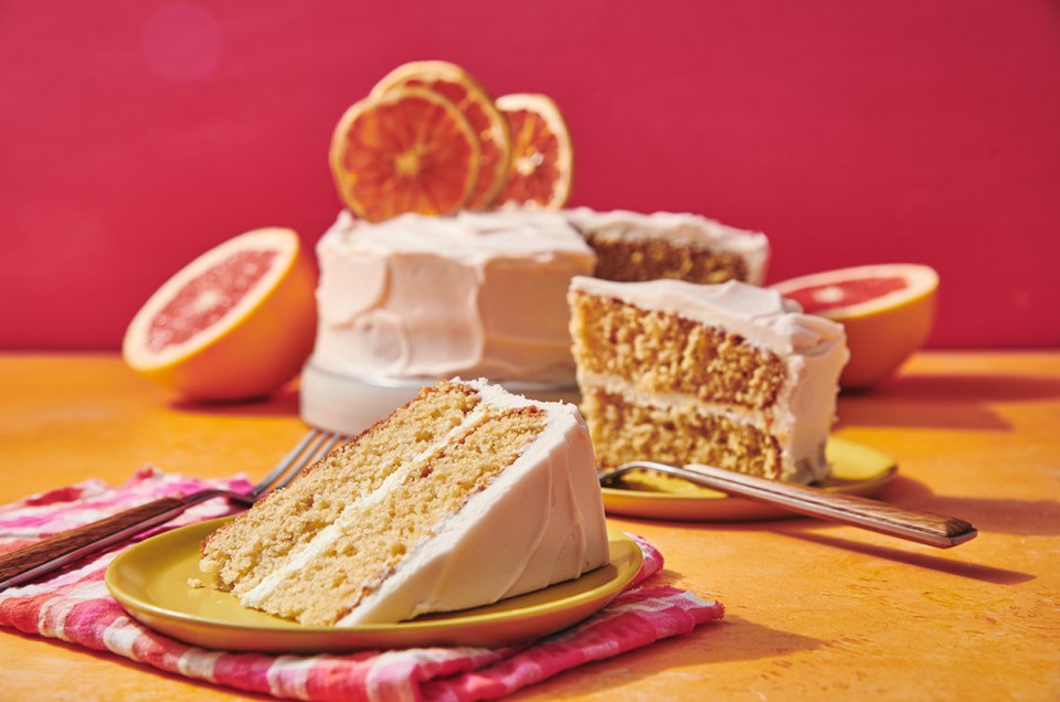 Citrus Surprise Grapefruit Cake - select to zoom