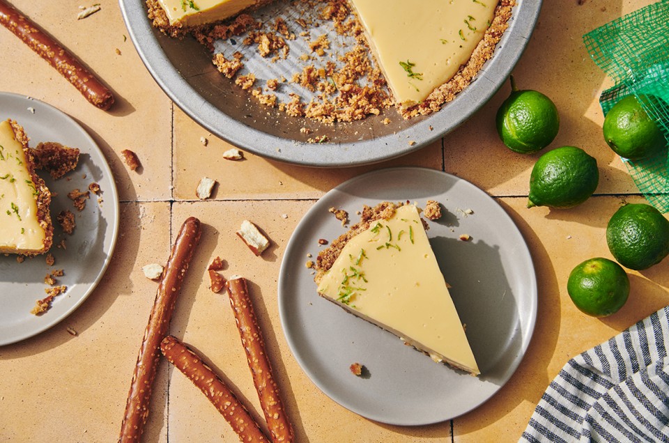Key Lime Pie with a Pretzel Crust - select to zoom