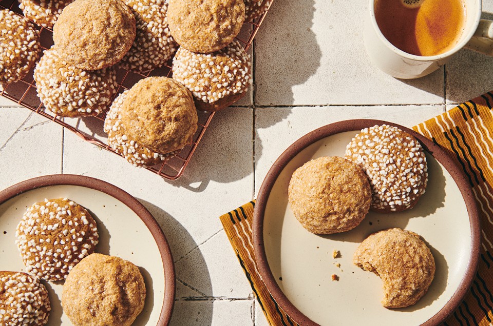Soft Ginger-Molasses Cookies and Ginger Syrup - select to zoom