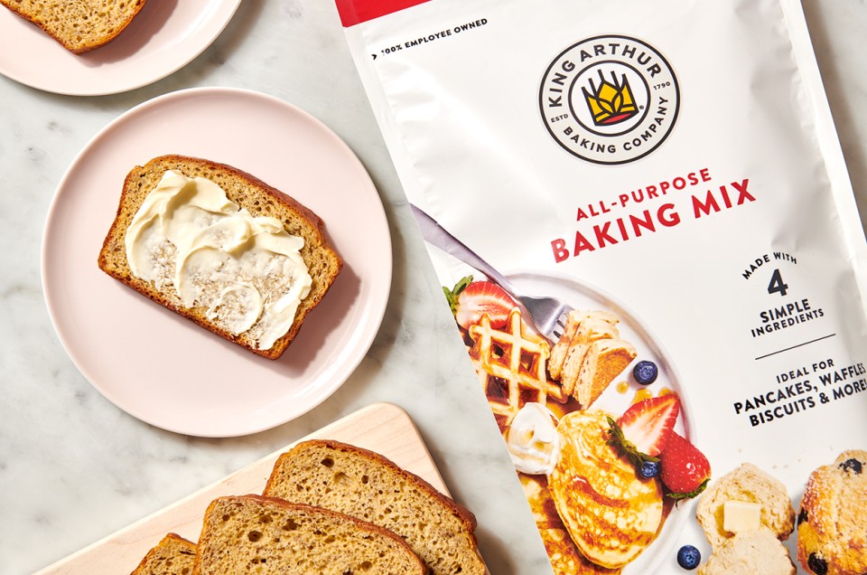 Easy Banana Bread made with Baking Mix - select to zoom