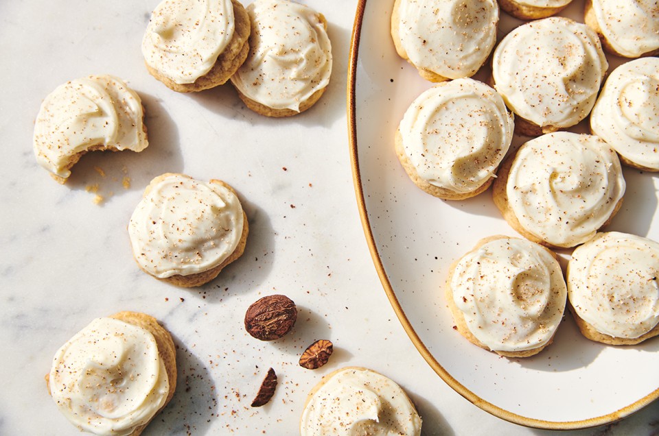 Nutmeg Cookies with Rum Icing - select to zoom