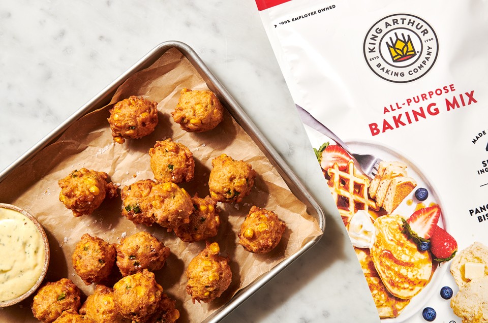 Chili Corn Fritters made with All-Purpose Baking Mix - select to zoom