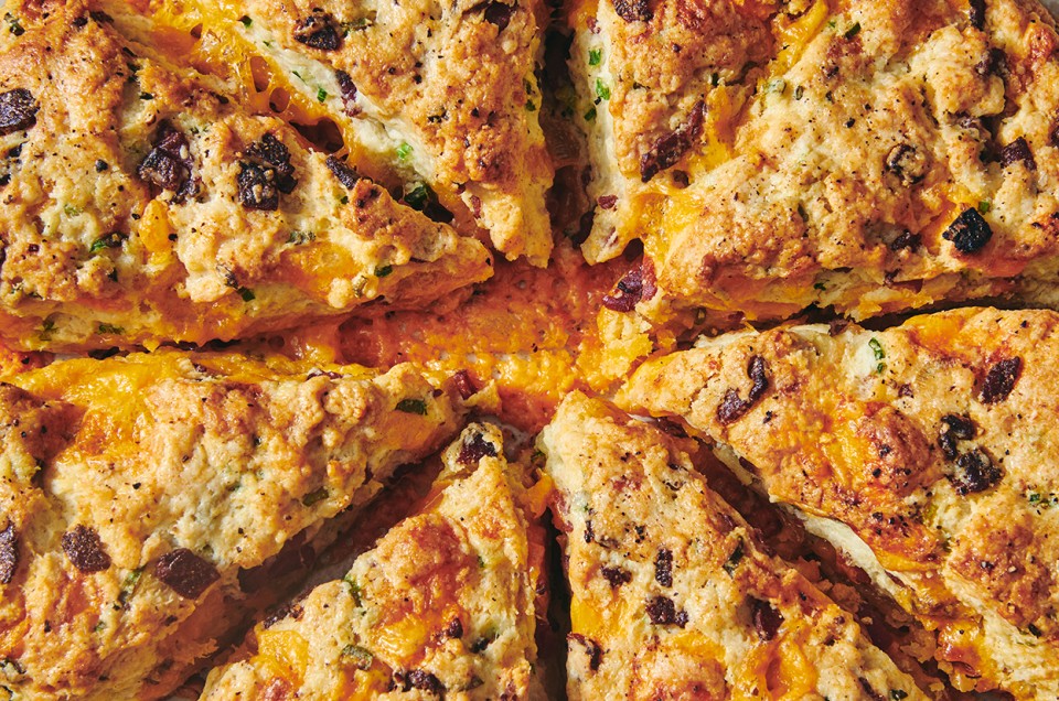 Bacon Cheddar Chive Scones  - select to zoom