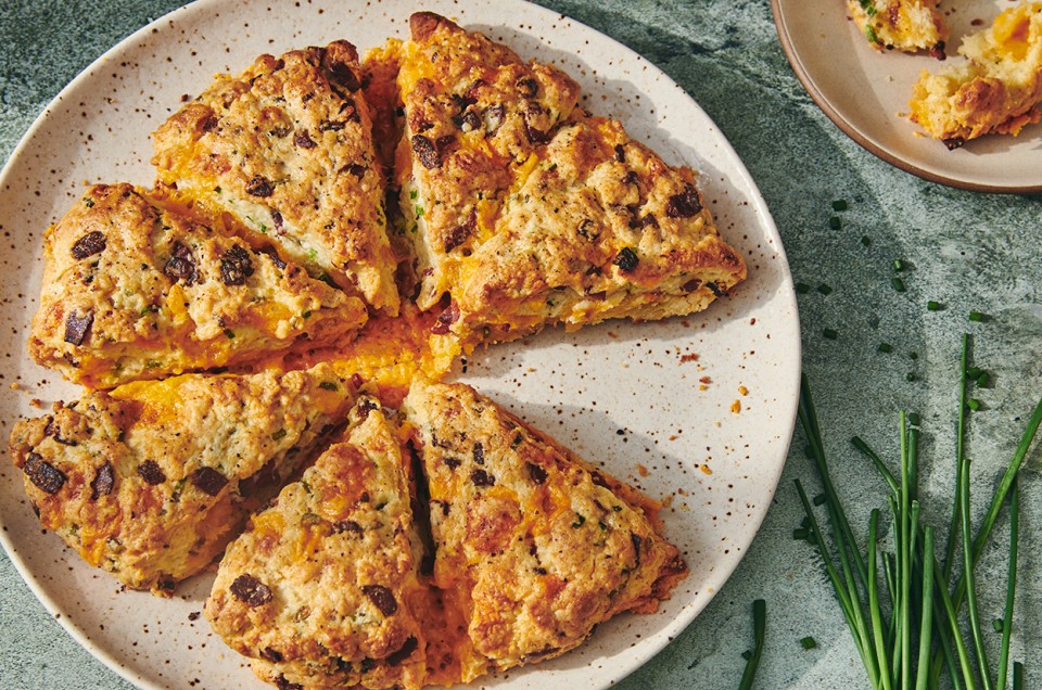 Bacon Cheddar Chive Scones - select to zoom