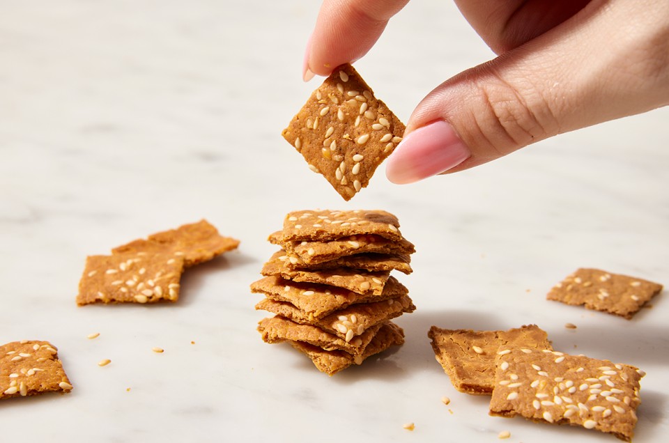 Easiest Sourdough Discard Crackers - select to zoom