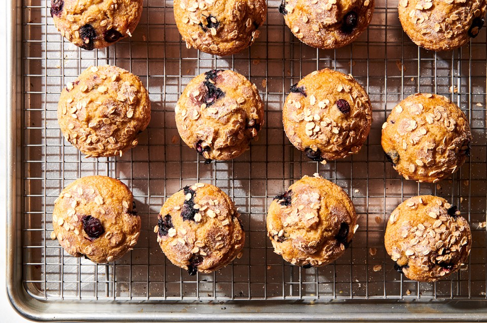 Blueberry Oat Breakfast Muffins - select to zoom