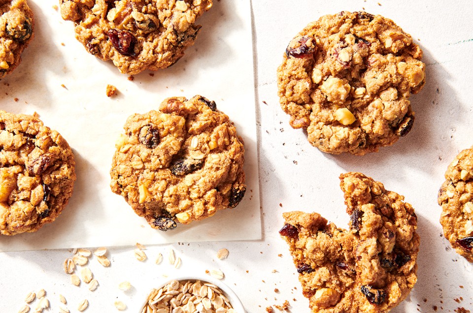 Fruity-Nutty Oat Cookies - select to zoom