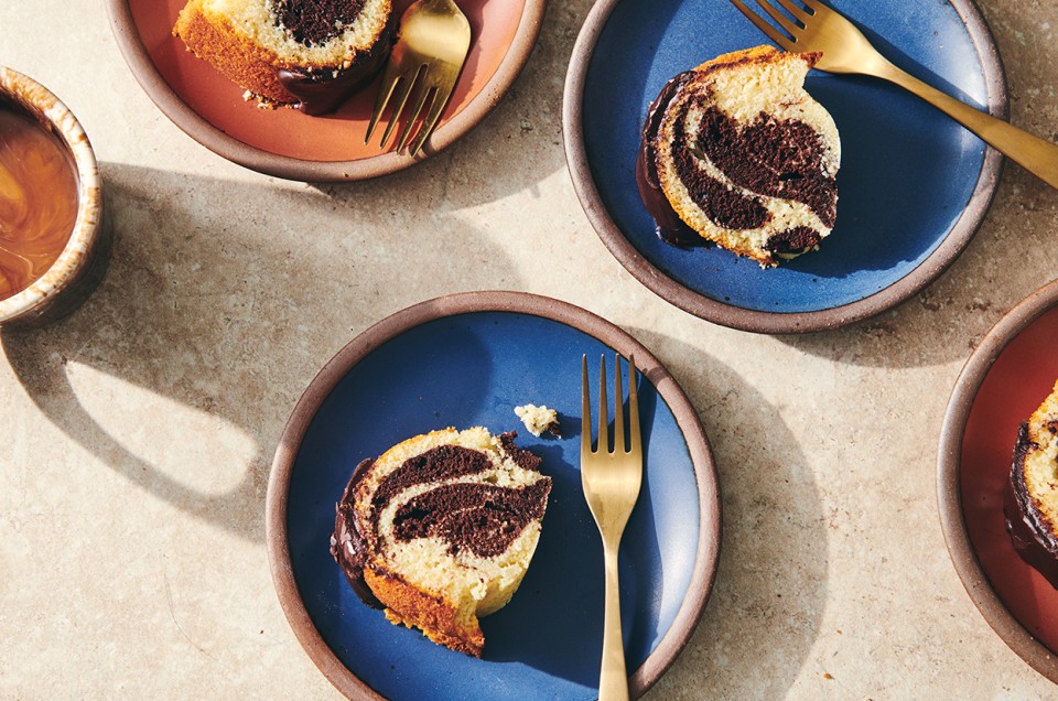 Black and White Pound Cake - select to zoom