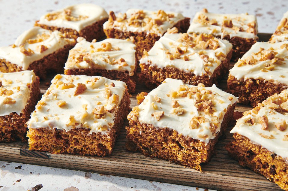 Gluten-Free Pumpkin Cake Bars - select to zoom