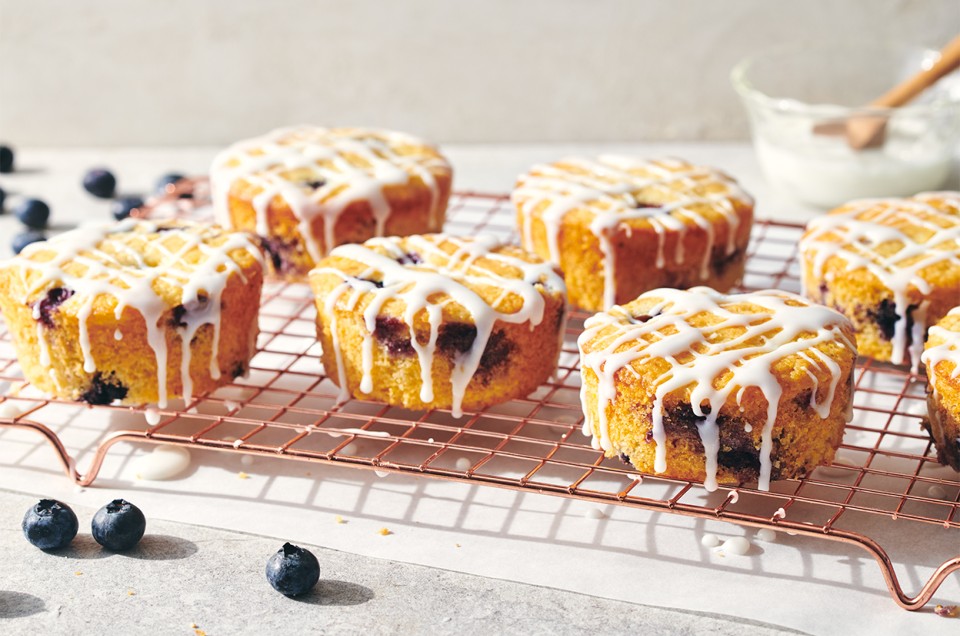 Lemon Blueberry Cornmeal Cakes - select to zoom