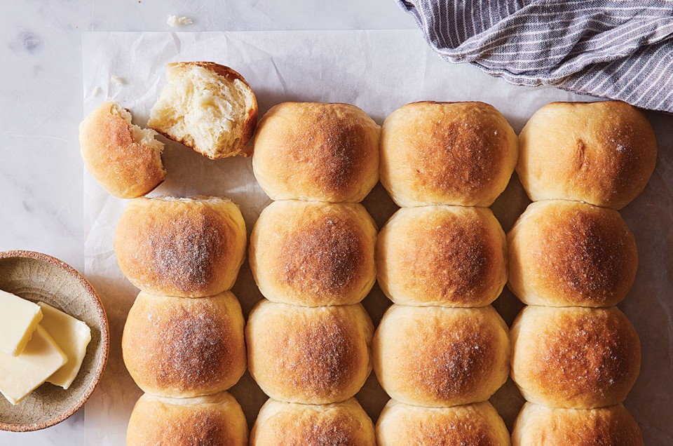 Soft White Dinner Rolls - select to zoom