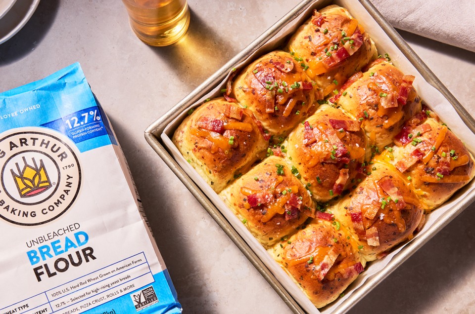 Loaded Baked Potato Dinner Rolls  - select to zoom