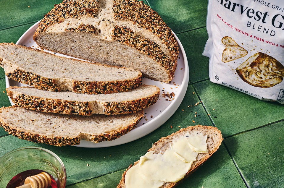Seeded Sourdough Boule - select to zoom