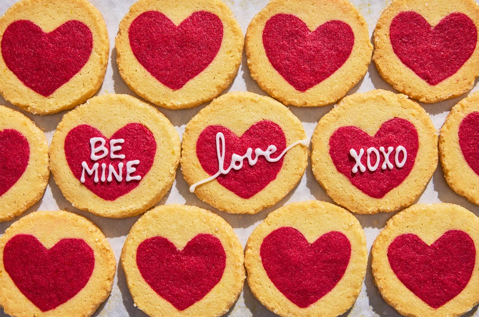 Slice-and-Bake Valentine Cookies - select to zoom