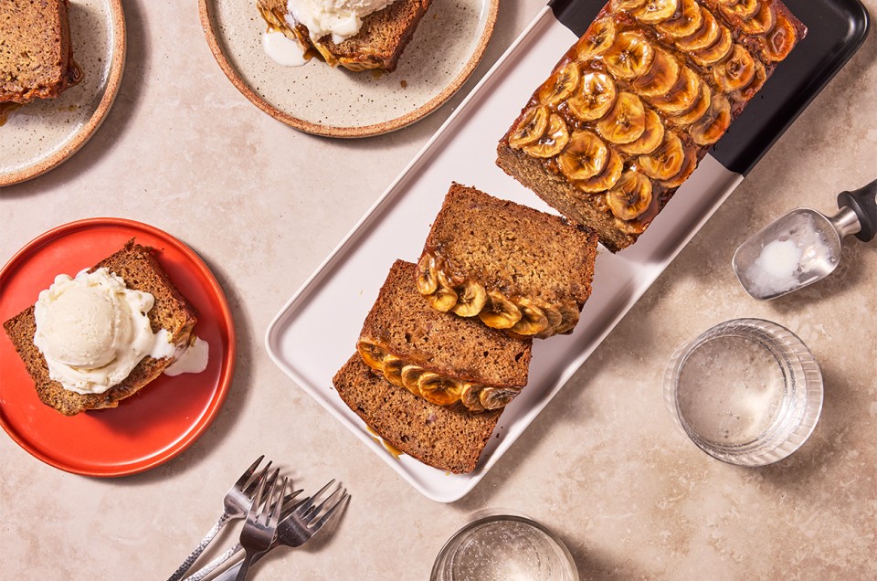 Bananas Foster Banana Bread