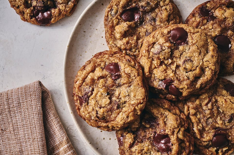 All-Star Oatmeal Cookies on a plate - select to zoom