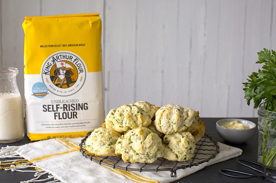 Easy Herb Biscuits via @kingarthurflour