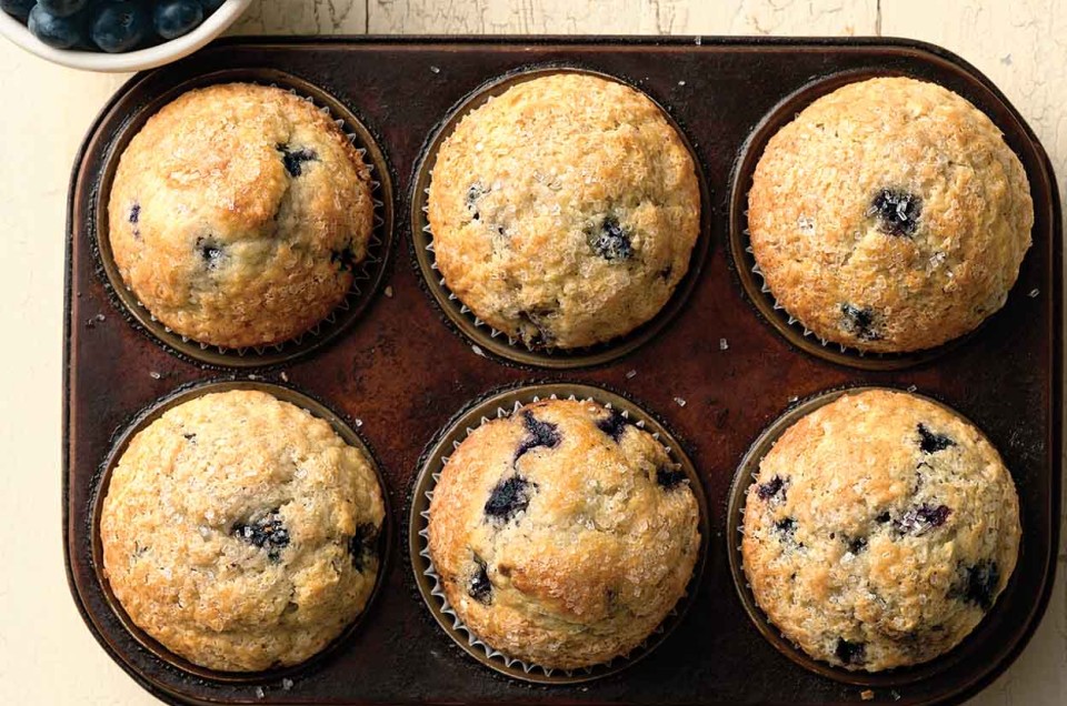 Easy Self-Rising Blueberry Muffins