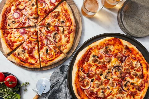 Sourdough Discard Pizza Crust - select to zoom