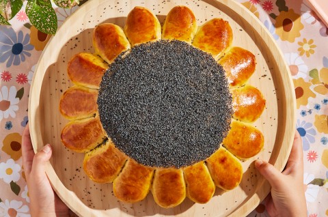 Sunflower Bread baked - select to zoom