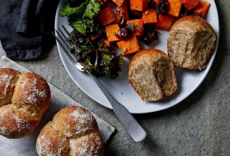 Wheat-Oat-Flax Buns