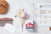 Instant yeast being measured