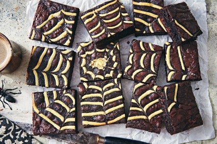 Spider Web Brownies
