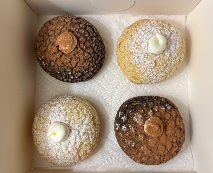 Box of cream puffs