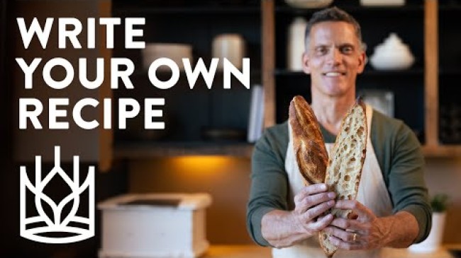 Click to open a video entitled Writing a Baguette Recipe Like the Pros